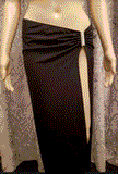 Floodline breakaway long skirt and top set (black, L)